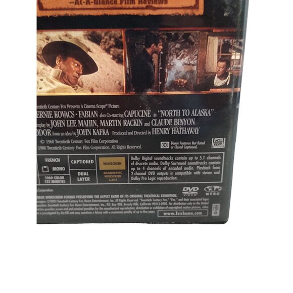 Vntg 1960 John Wayne "North To Alaska" DVD Widescreen Edition Classic Western - Picture 4 of 5